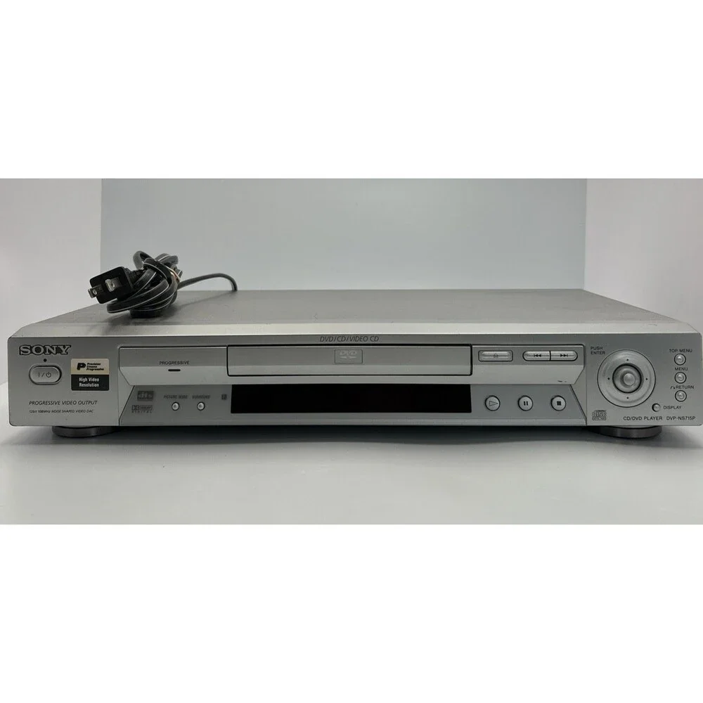 Sony DVP-NS715P CD/DVD Player Progressive Scan Silver Vintage No Remote